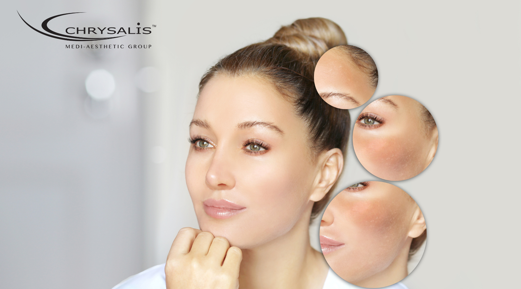 Client receiving a relaxing whitening facial treatment at a spa