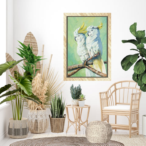 Artwork with birds, wildlife art, home decor