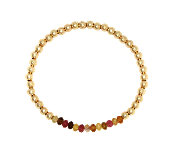 Raw Gemstone Gold-Filled Beaded Bracelet – Bonnie Jennifer