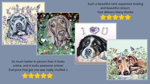 selection of greeting cards with dogs 