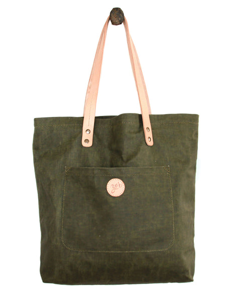 Commuter Tote - Olive Green | YOR Leather Goods