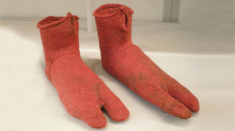 Chaussettes en nalebinding (Égypte, 300-500 après JC)