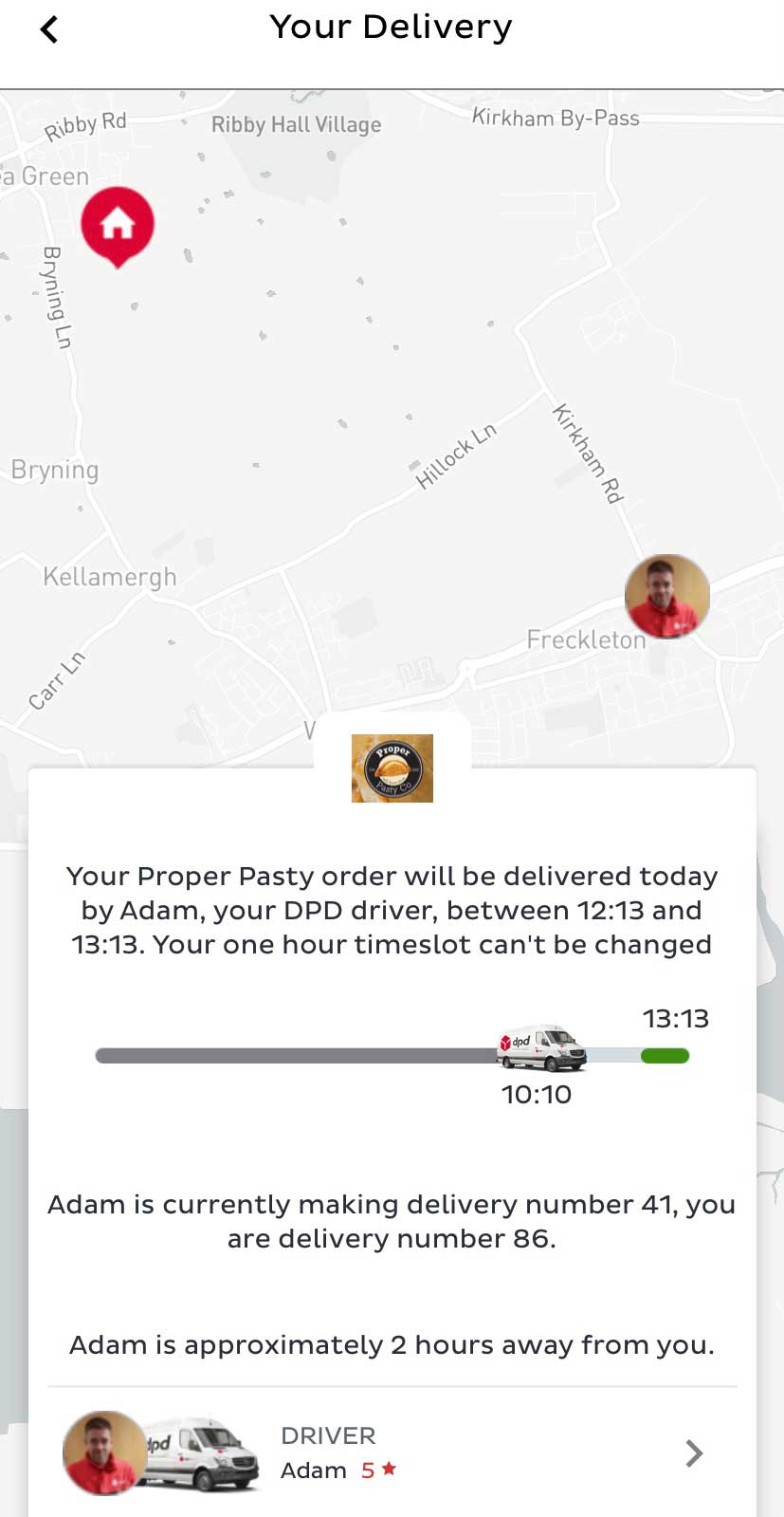DPD Real Time Tracking