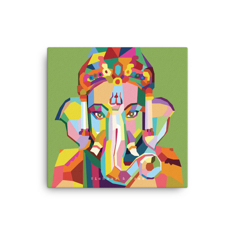 Ganesh Pop Art Canvas Print – Vichaar & Prem