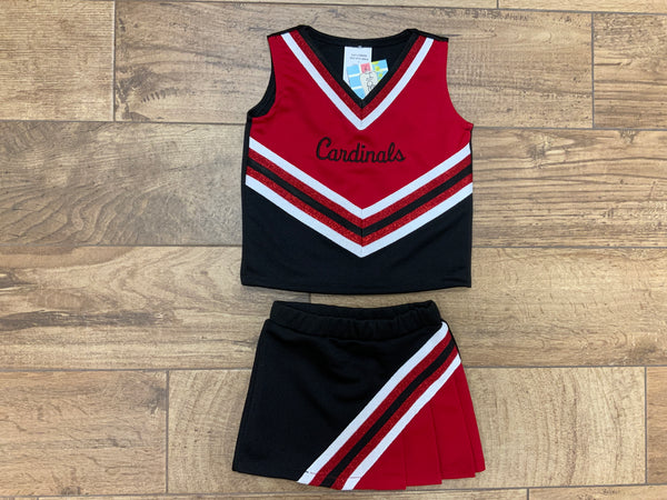 Red & Black Cheer Uniform Cardinals Cheer Uniform Red and 