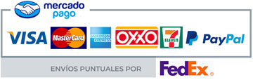 Envíos a todo México por Fedex y pago con Mercado Pago