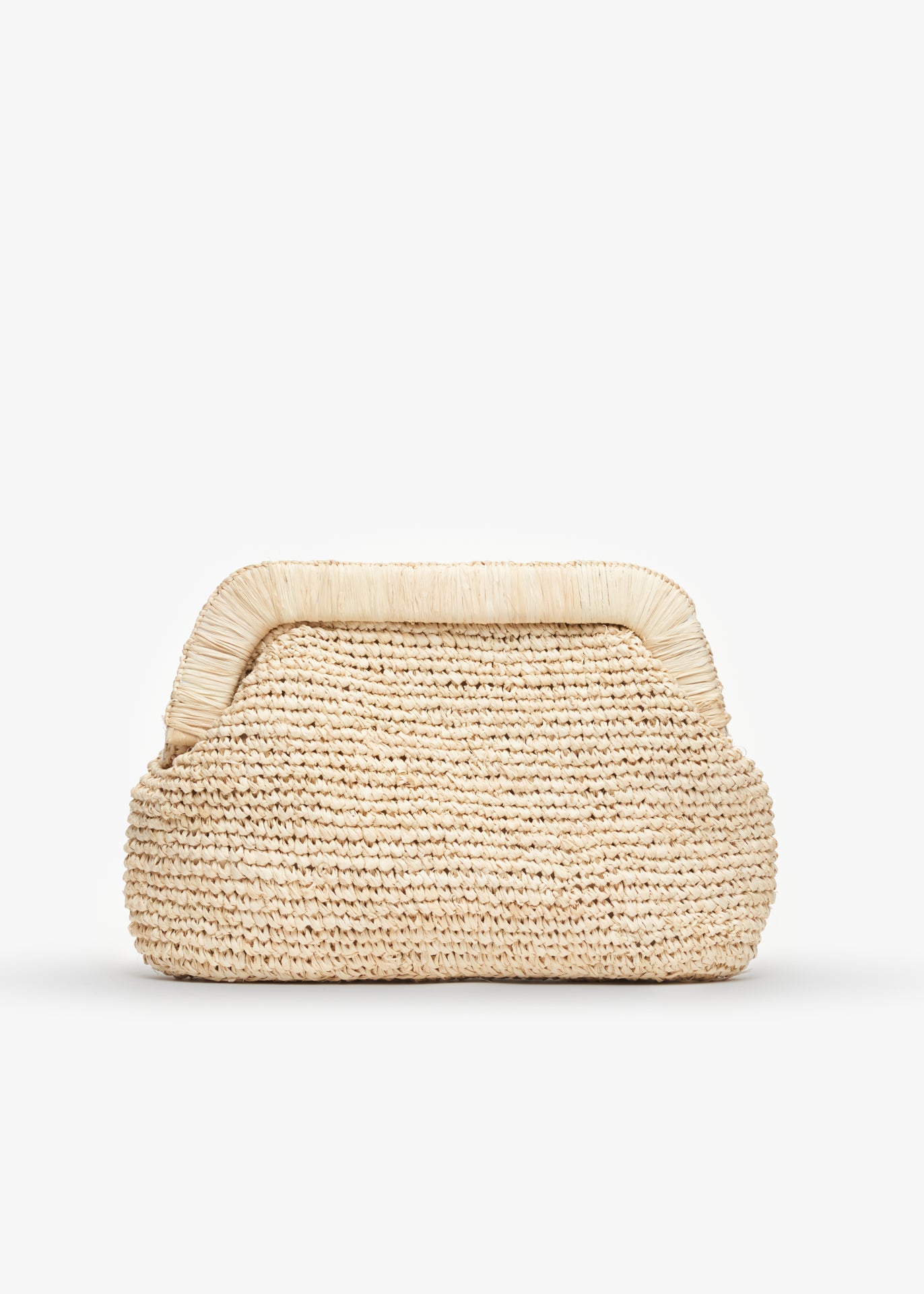 raffia clutch bag