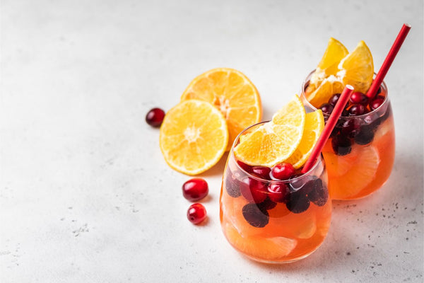  Cranberry orange spritzer.