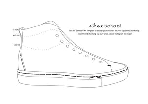 FREE Sneaker template – Shoe School