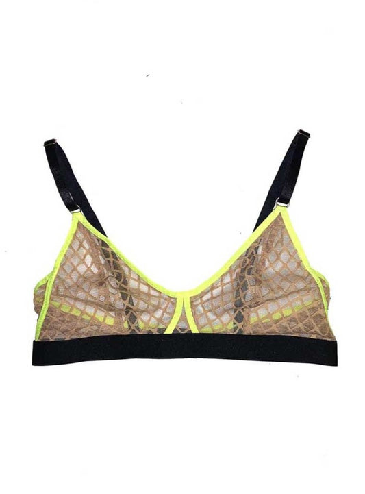 Minimalist Julien Bralette in Diamond Mesh – TITOV