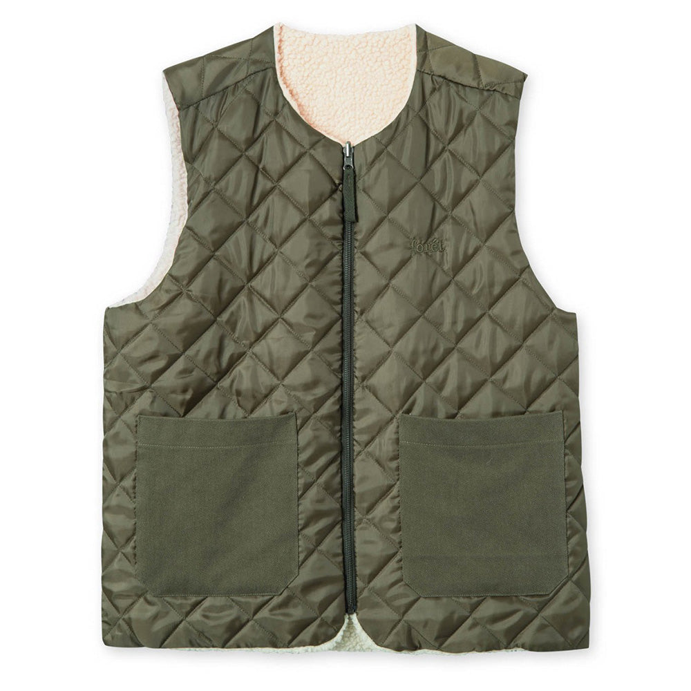 Foret Reflect Reversible Fleece Vest Army – Yards Store