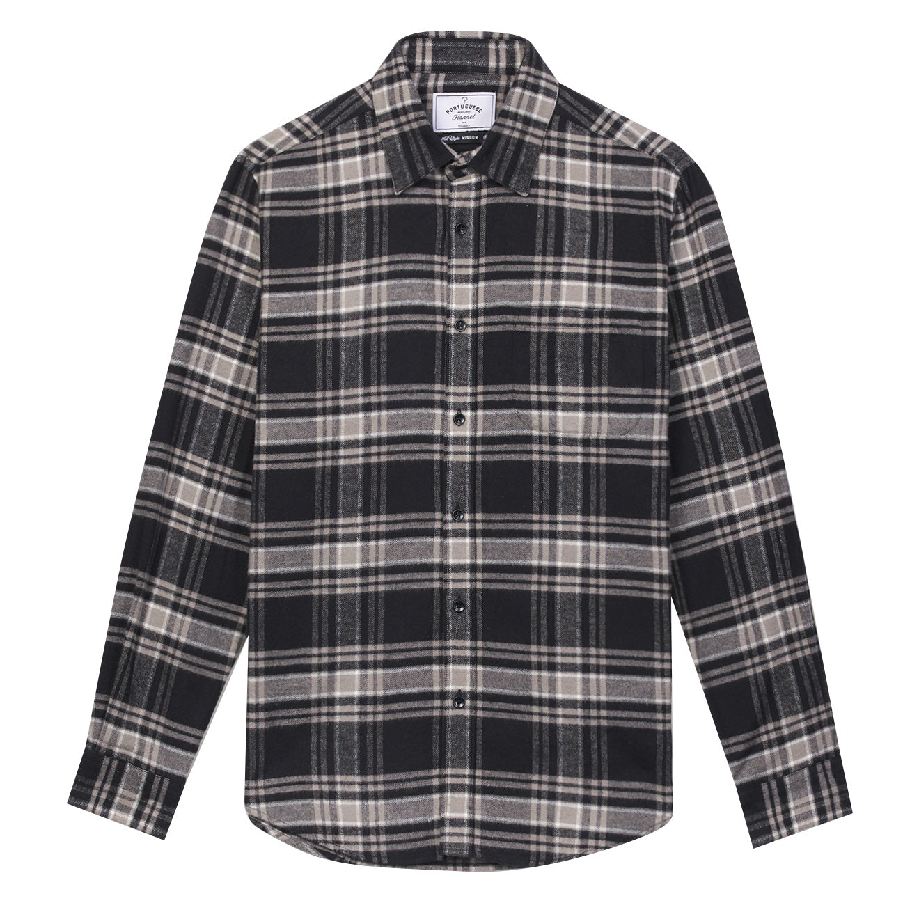 Portuguese Flannel BB Check Shirt Black / Grey – Yards Store Menswear