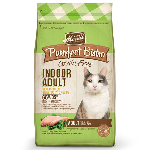 Merrick Purrfect Bistro Grain Free Indoor Adult Chicken & Sweet Potato Recipe Dry Cat Food