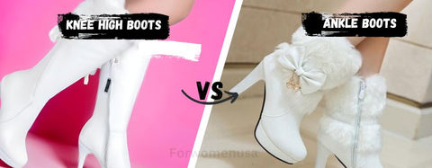 knee high boots vs ankle boots