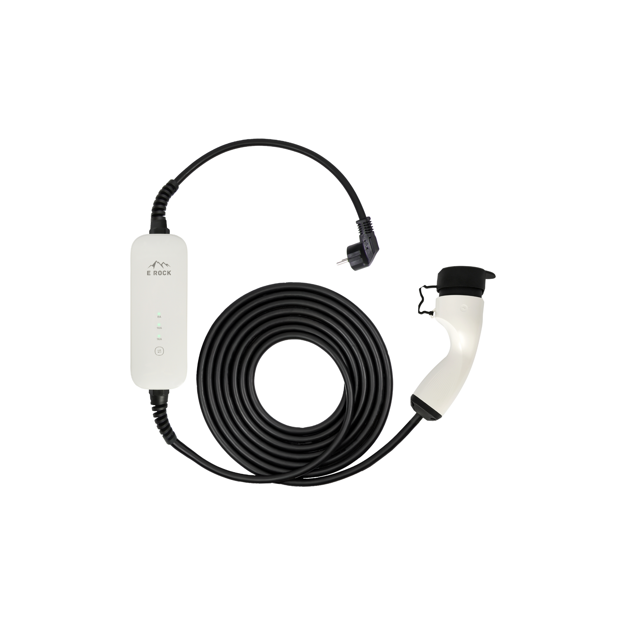 Mobiele Lader Opel Corsa-e - eRock Wit Type 2 naar Schuko - Memory functie - EV Plug Europa product image