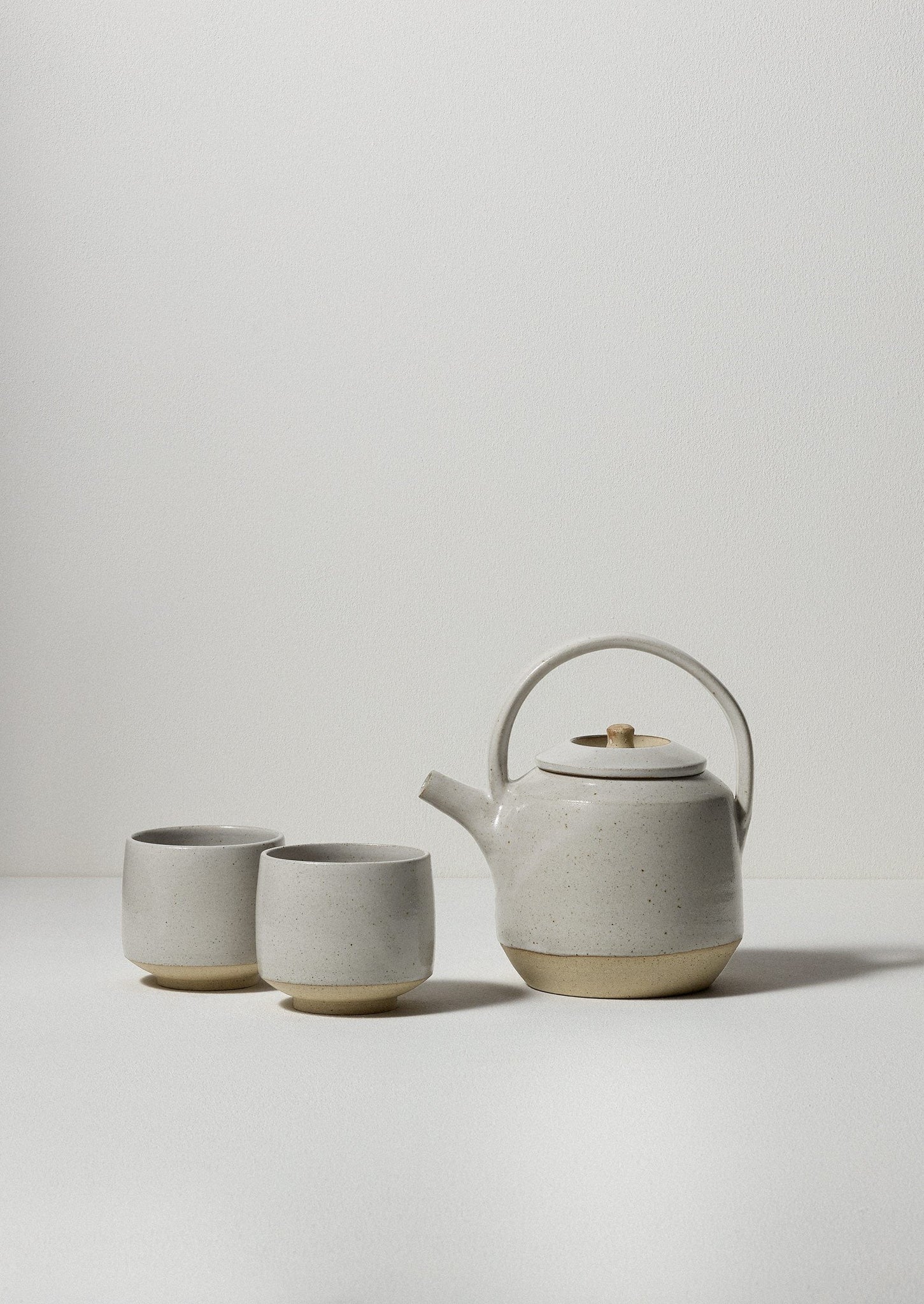Pottery West Tea Bowl | Paper White