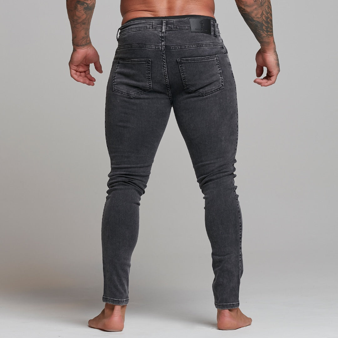 Father Sons Slim Stretch Black Acid Wash Jeans - FSH301