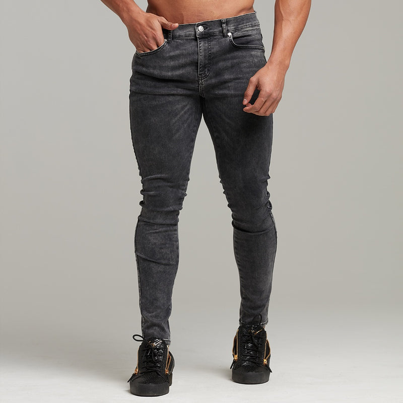 Father Sons Slim Stretch Black Acid Wash Jeans - FSH301