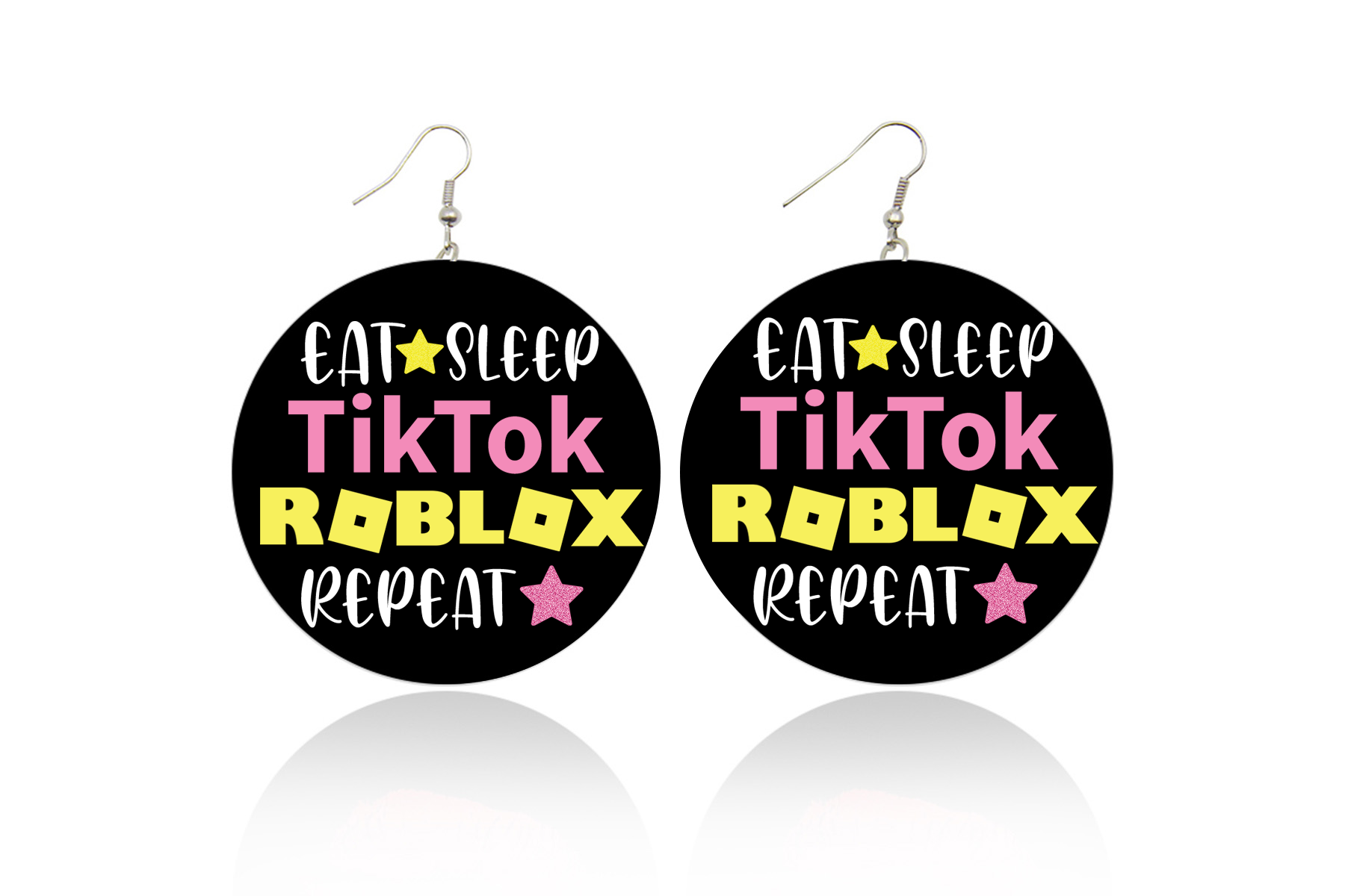 Tiktok Roblox Wooden Earrings Kids Tween 5cm Shades Of My Melanin - roblox tween model position