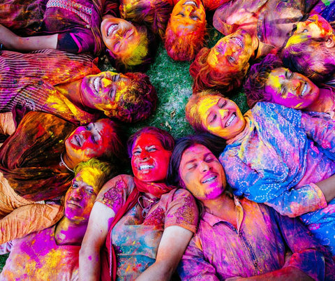 Cultural and traditional togetherness in friends and families fostered during Holi CelebrationHoli