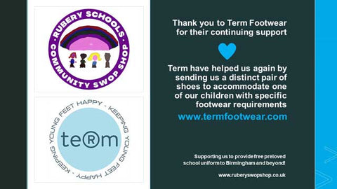 Term Footwear continued support of recycling school shoes to the local community