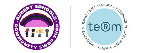 Term Footwear Teaming up with Rubery Schools Community Swop Shop for donating kids school shoes