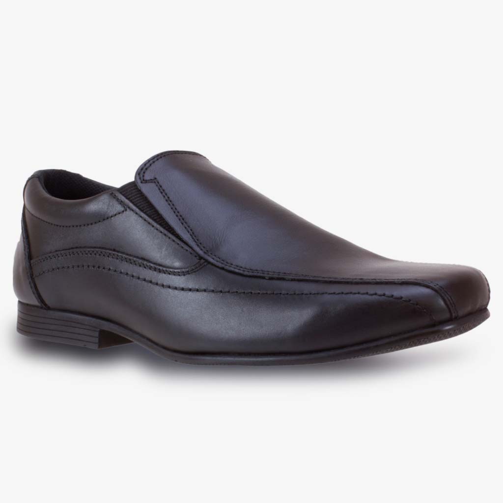 boys leather slip on shoes