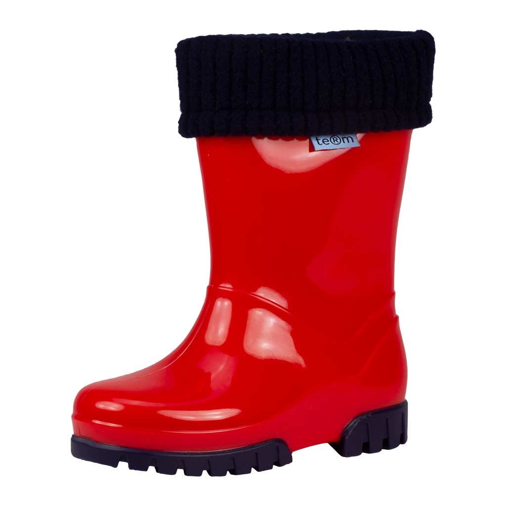 Toddler Rolltop Red Wellies | Term Footwear - Term Footwear