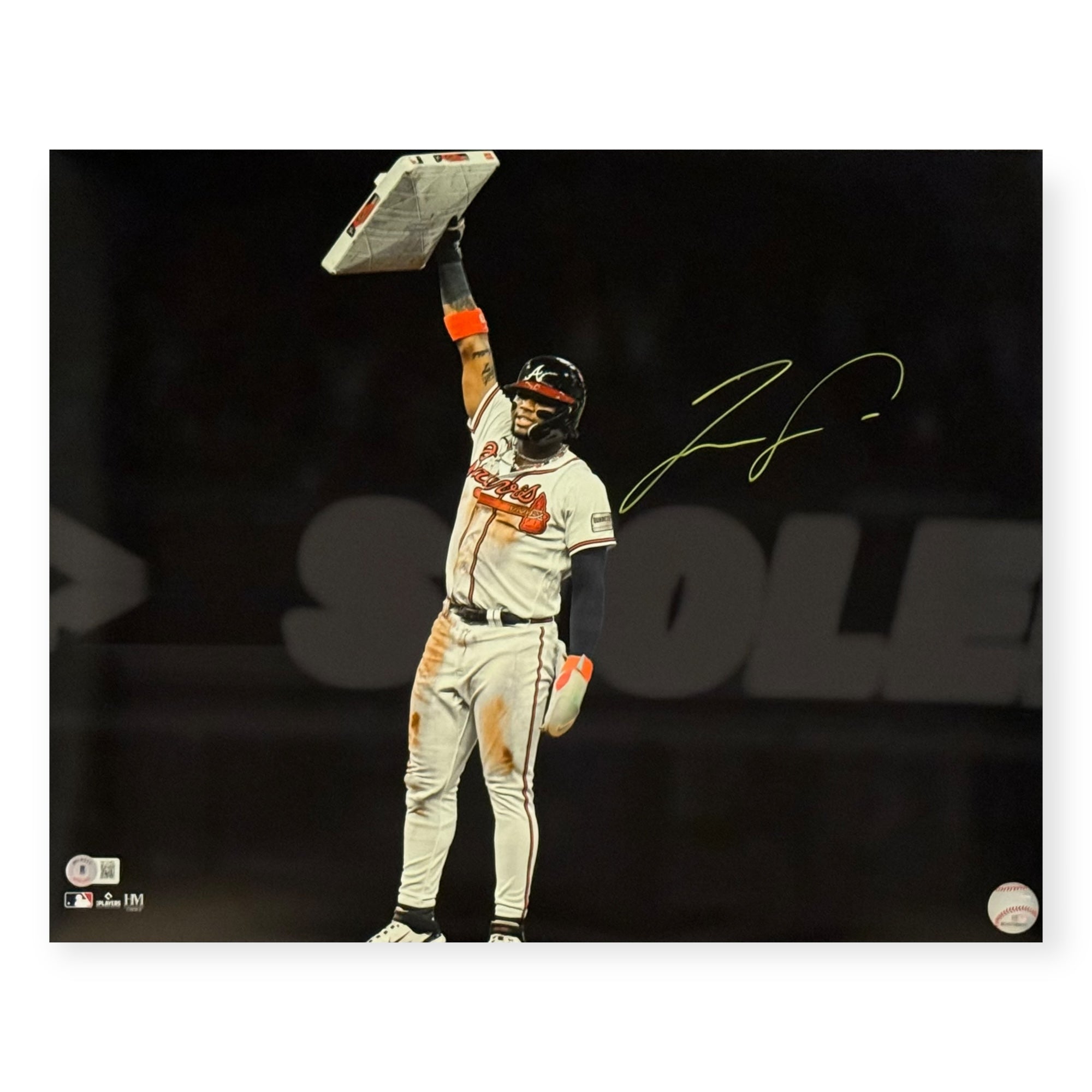 Ronald Acuna Jr. Atlanta Braves Autographed 16x20 Photo Beckett