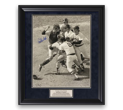 Fred Lynn, Jim Rice & Dwight Evans Signed Auto Photo Framed to 20x24 J –  Super Sports Center