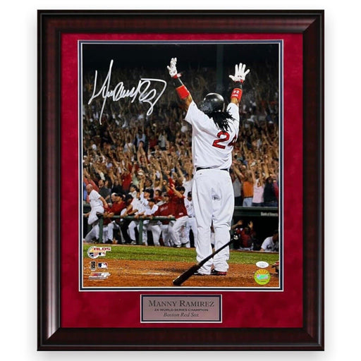 Manny Ramirez & David Ortiz Autographed 16x20 Photo Framed To