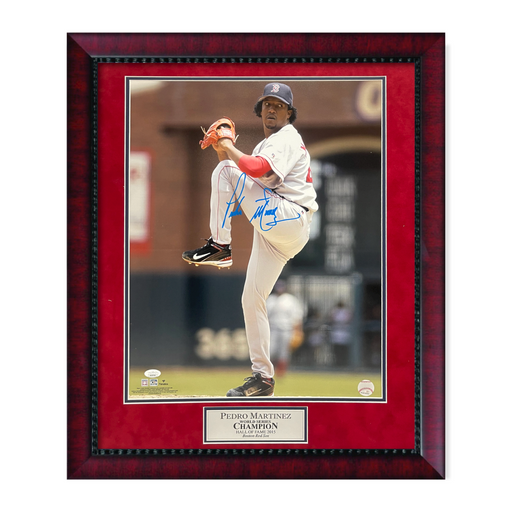 Pedro Martinez Autographed and Framed Boston Red Sox Jersey