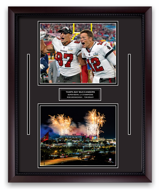 Tampa Bay Buccaneers Unsigned Super Bowl LV Champions Collage Photograph