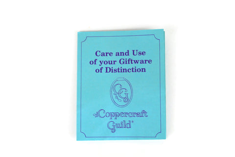 coppercraft guild care booklet front cover