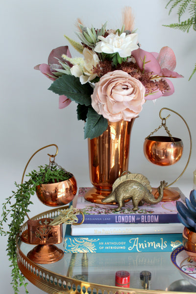 hanging coppercraft copper planters and coppercraft vase