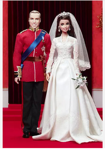 Prince Harry and Kate Middleton Ken and Barbie dolls