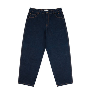 Logo Baggy Denim Jeans - Raw Indigo – Bankrupt