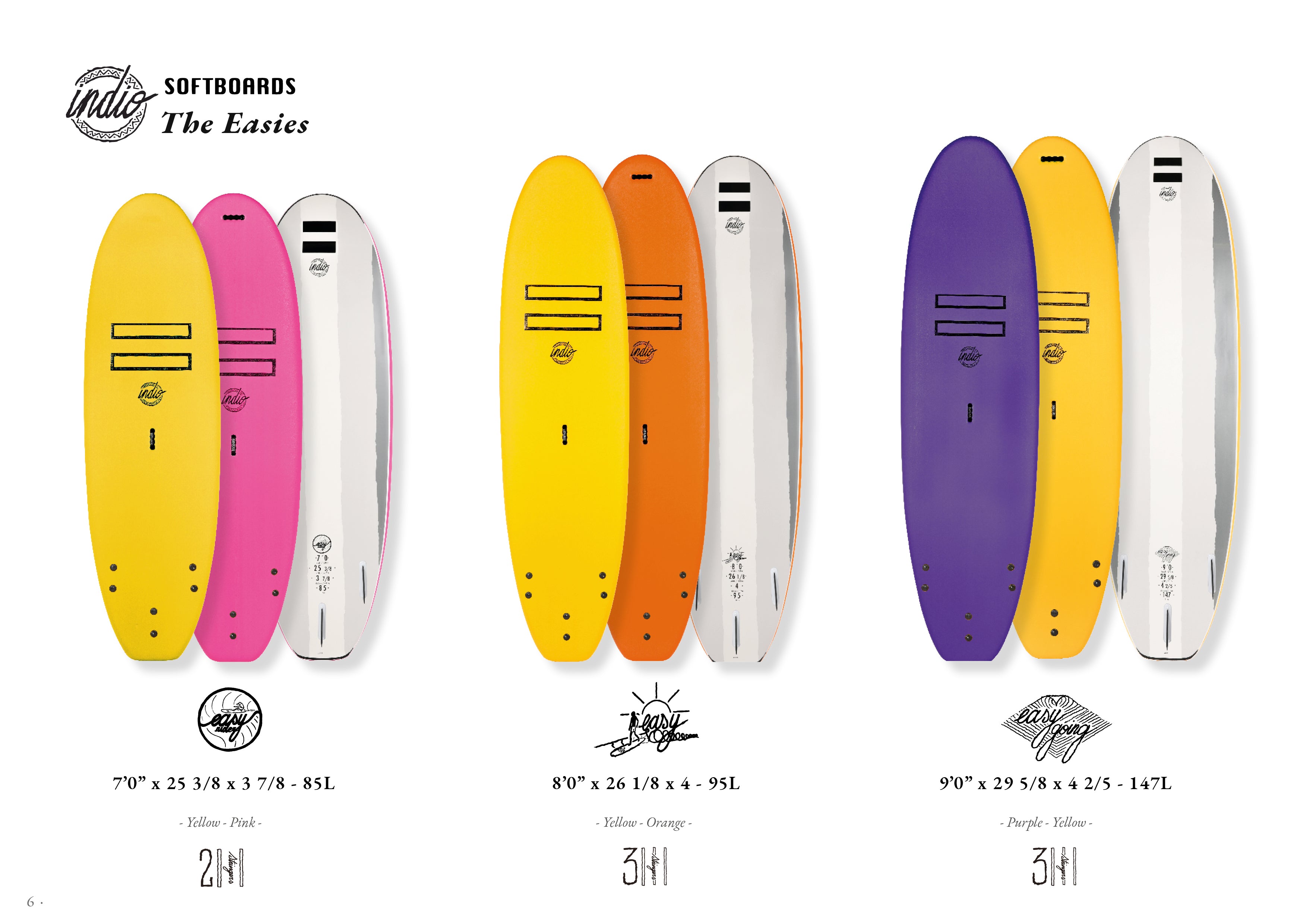 The Easies Indio Surfboards at Pukas Surf Shop