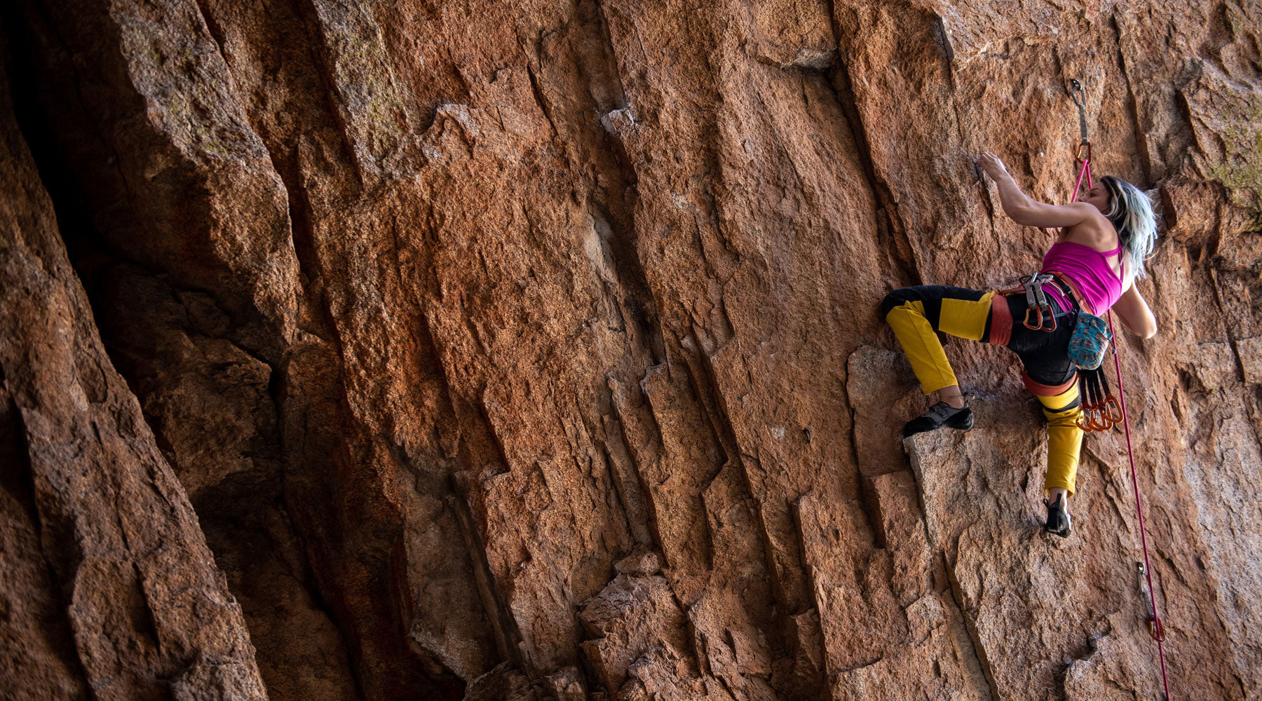 So iLL athlete Toshi Takeuchi climbs in the So iLL New Zero Climbing Shoe