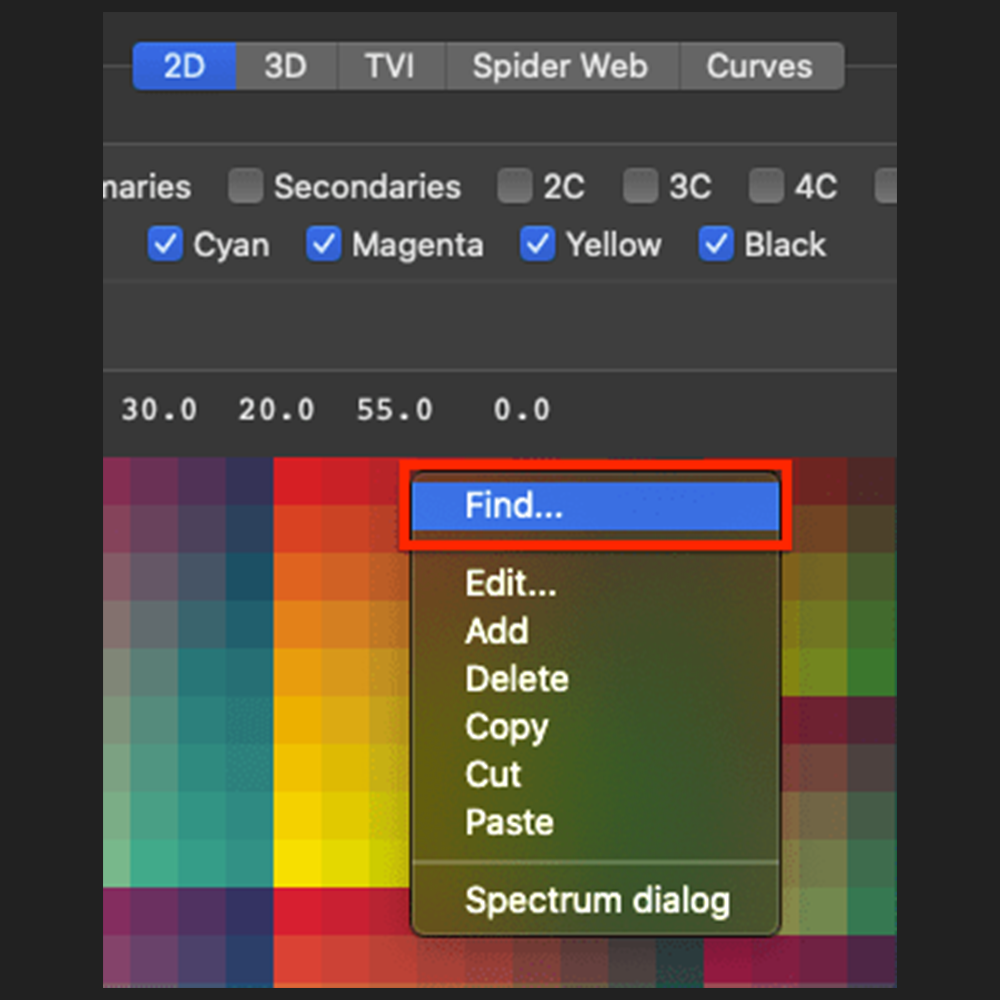 ColorAnt 9 Find Function in View