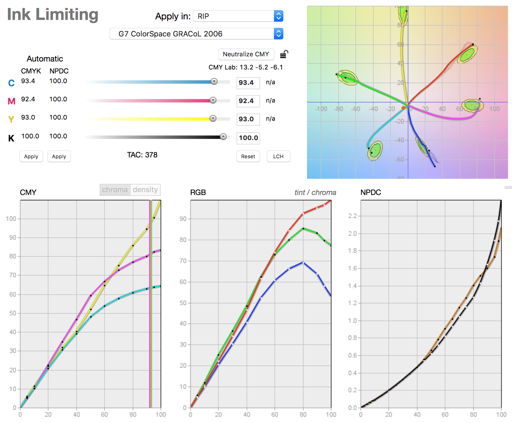 Calibrate Tool Screenshot