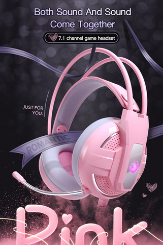 Pink Gaming Headset