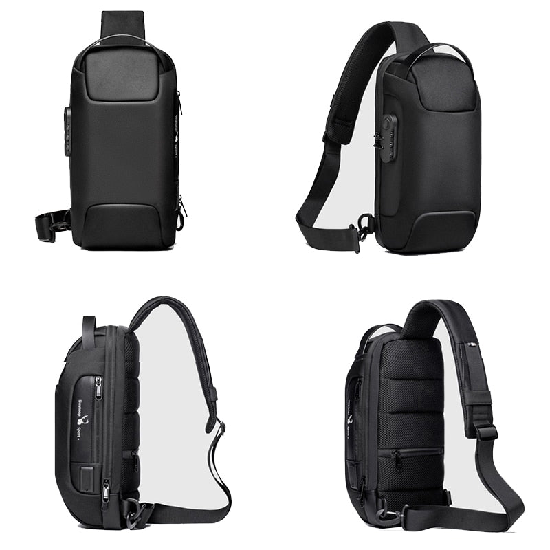 Multifunctional Crossbody Bag,Usb Interface, Double Door Latch Used ...