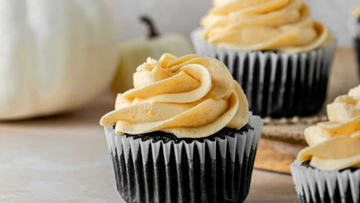 These chocolate pumpkin cupcakes are moist chocolate cupcakes that are made with black cocoa powder.