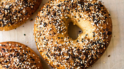 Homemade bagels with everything but the bagel seasoning
