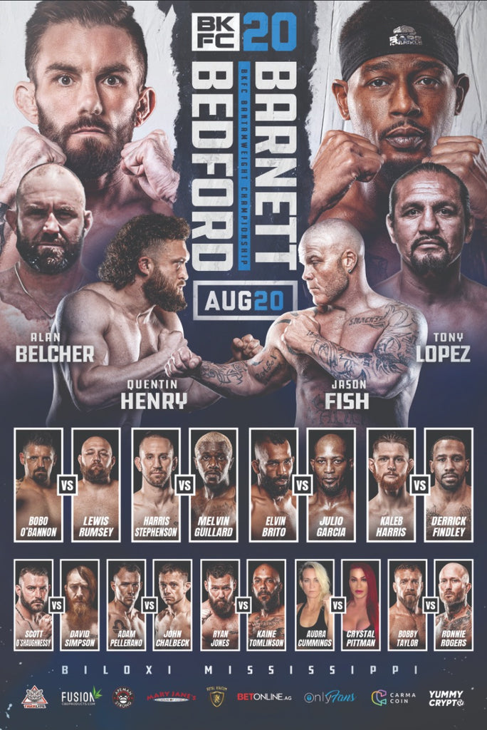 BKFC 20 Autographed Fight Poster – BKFC Shop
