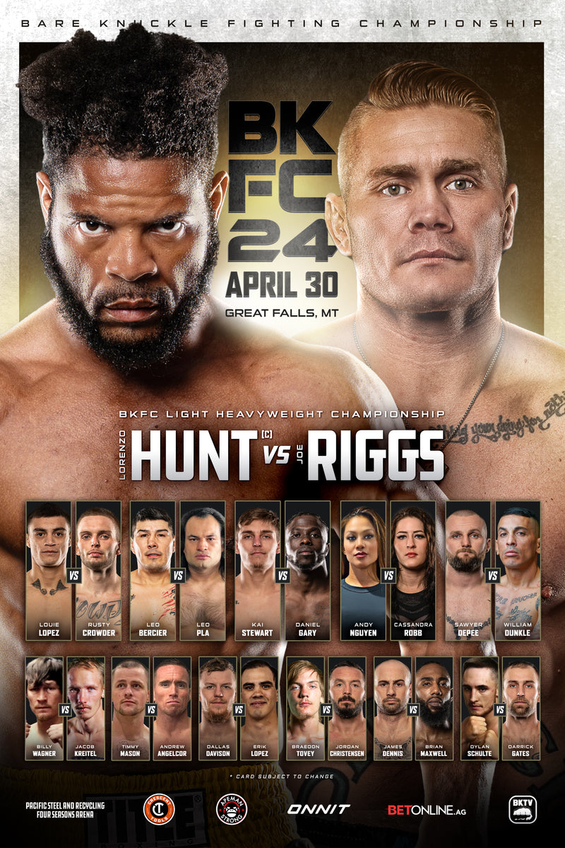 BKFC 24 Autographed Fight Poster BKFC Shop