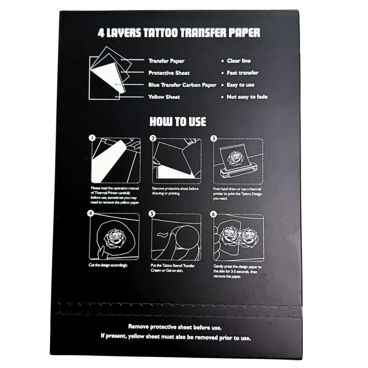 T.U. Tattoo Stencil Transfer Paper - 100 sheets, A4 Size - Image 8