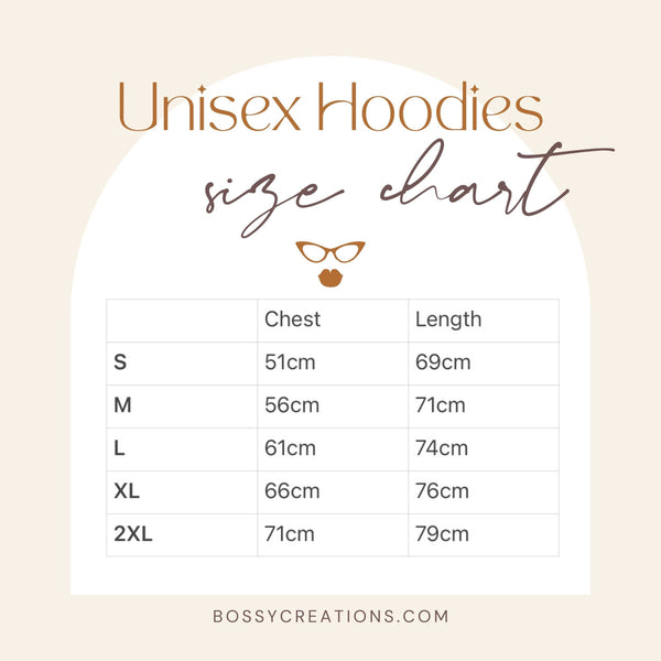 Custom and lifestyle aesthetic hoodies for women and men unisex fit by Bossy Creations. Graphic tees, stylish, trendy, hipster, boho