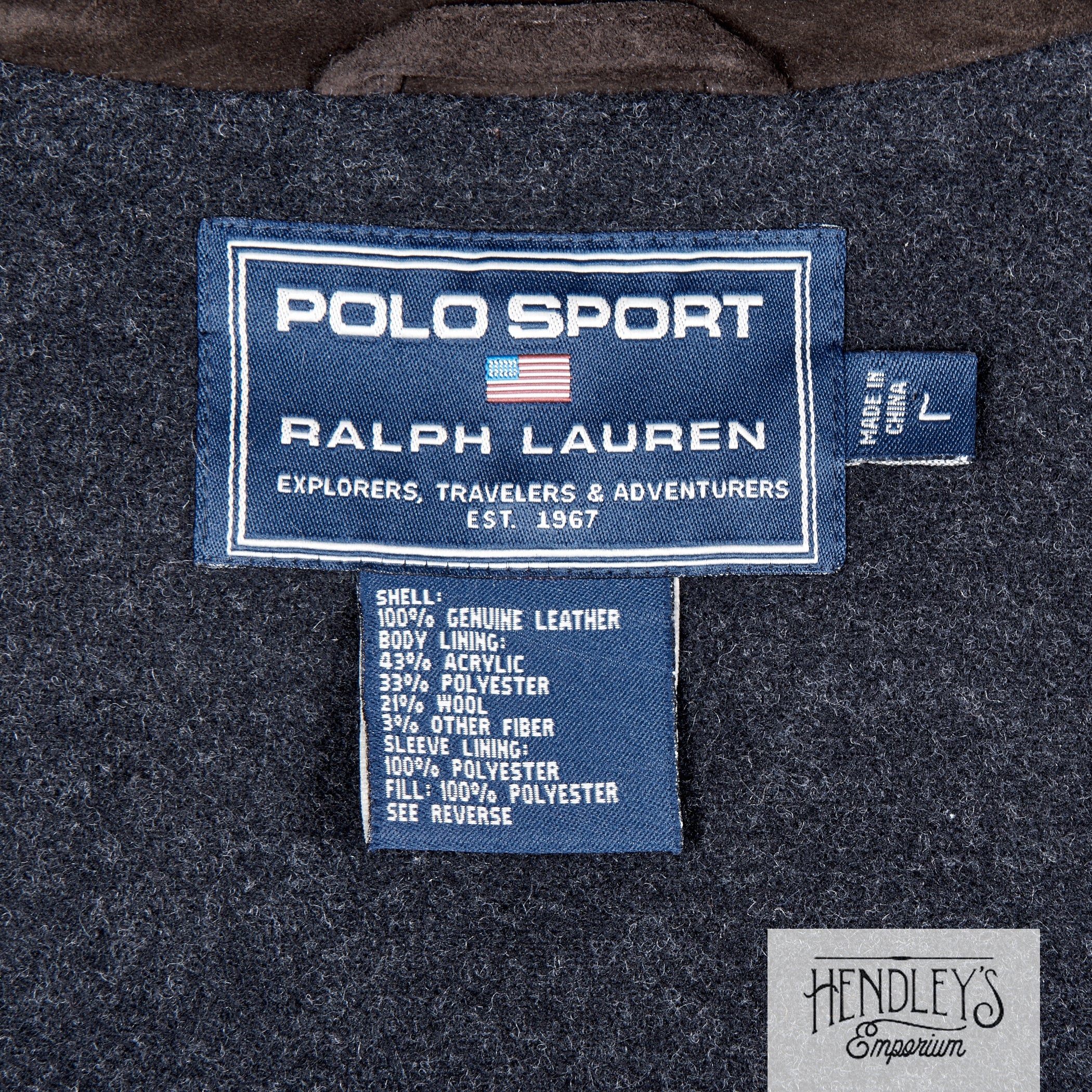 Vintage 90s Jacket Polo Sport Ralph Lauren L Brown Suede Trucker |  HendleysEmporium